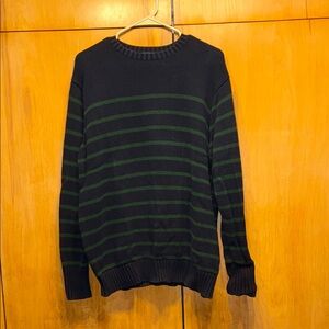 Brandy Melville Black and Green Striped Sweater